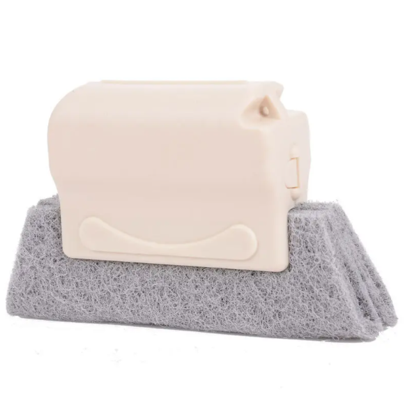 Multifunctional cleaning brush for cleaning door and window gaps